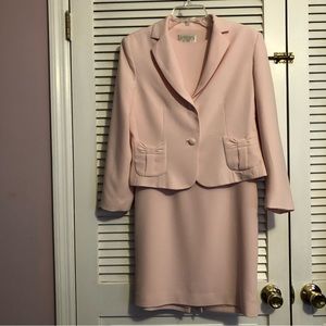 Casual Corner Annex Light Pink 6 Petite Sleeveless Dress with Jacket